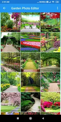 Garden Photo Frames Editor DP, Quotes, Greeting android App screenshot 2