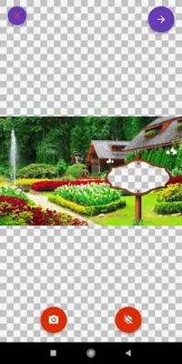 Garden Photo Frames Editor DP, Quotes, Greeting android App screenshot 3